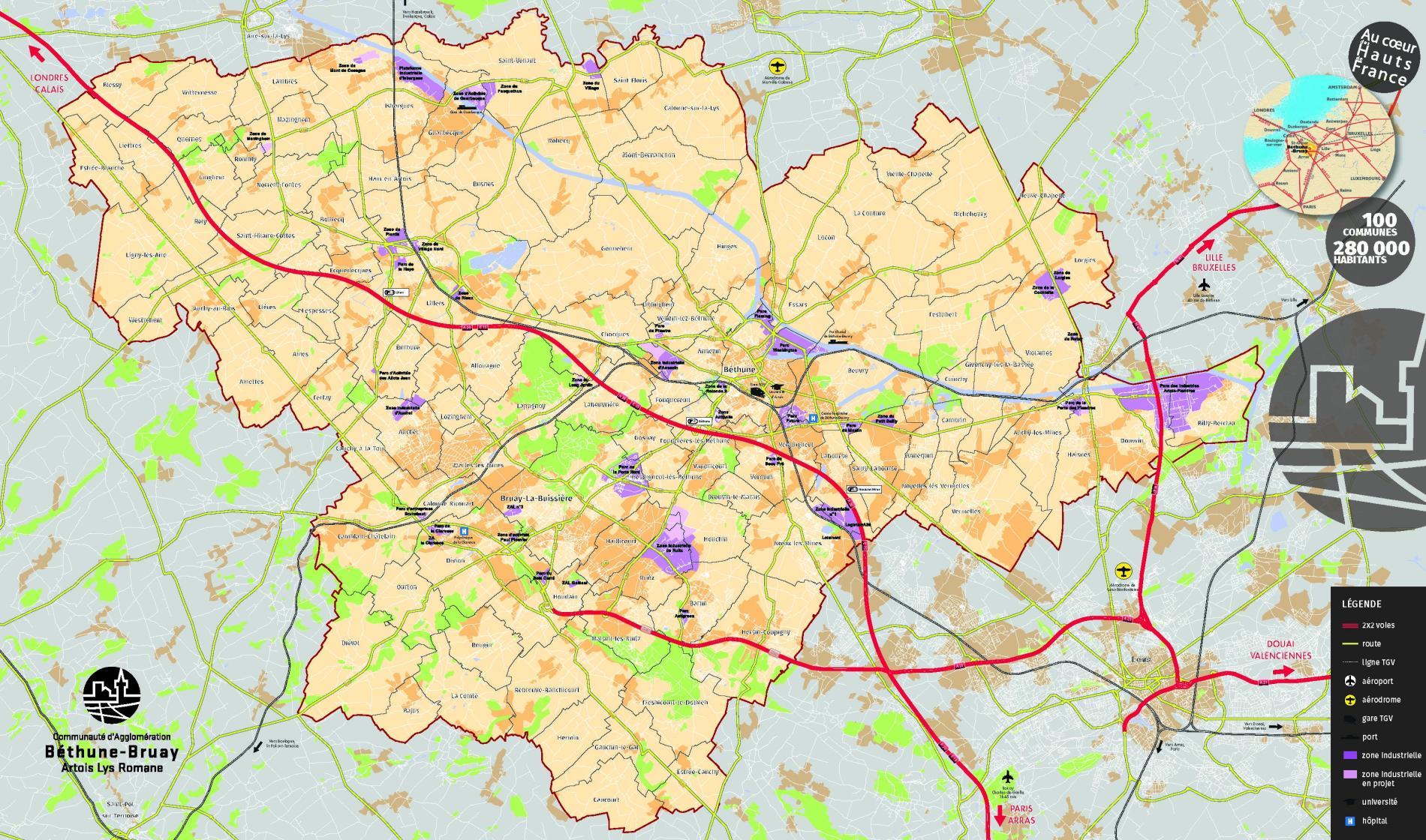 Zones d'activités économiques BethuneBruay.fr